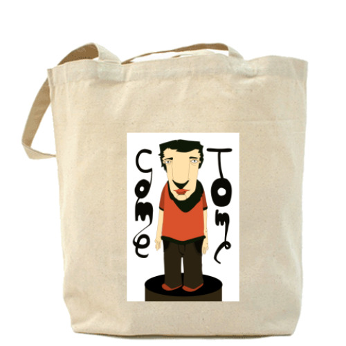 Сумка шоппер с принтом Come to me/nerv