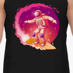 Космонавт серфер на волне