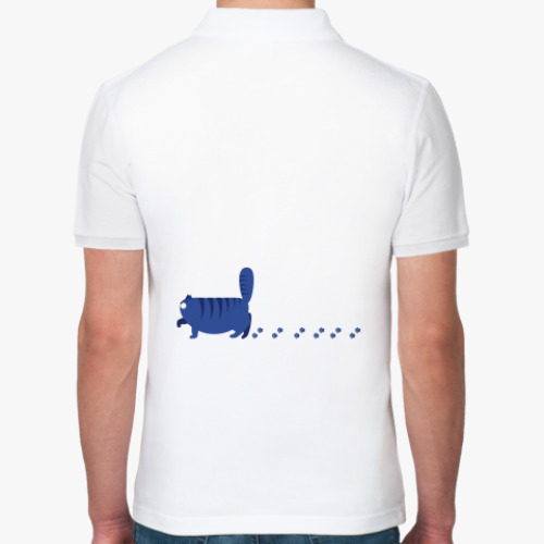 Рубашка поло с принтом Коты