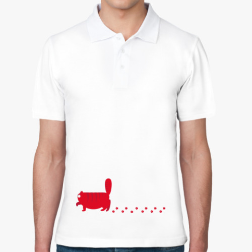 Рубашка поло с принтом Коты