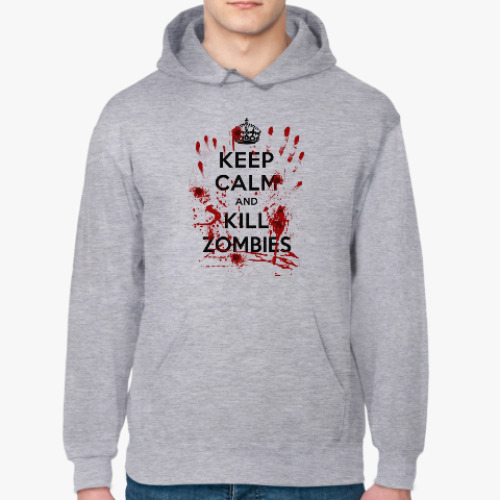 Толстовка худи Keep Calm And Kill Zombies