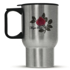 Кружка-термос металлик Роза