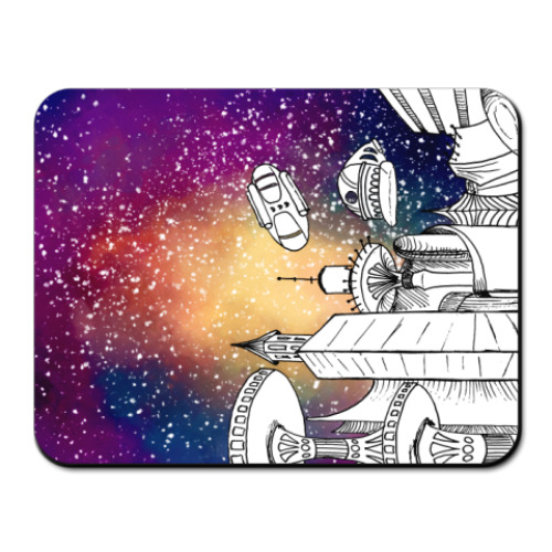 Коврик для мыши с принтом Фантастика, будущее