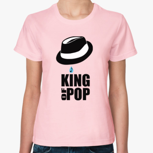 Женская футболка King of pop