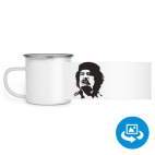 Кружка металлическая белая (круговая запечатка)