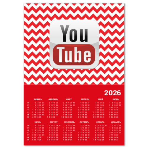 Календарь YouTube