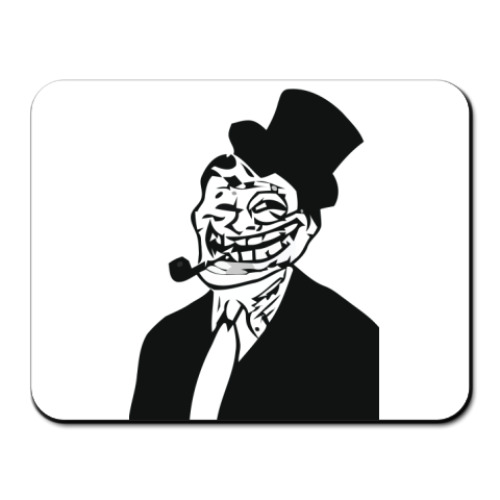 Коврик для мыши с принтом trolling