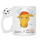 Кружка с футбольным мячиком
