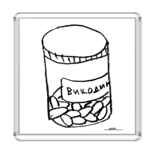 Магнит с принтом 'Туканохаус'