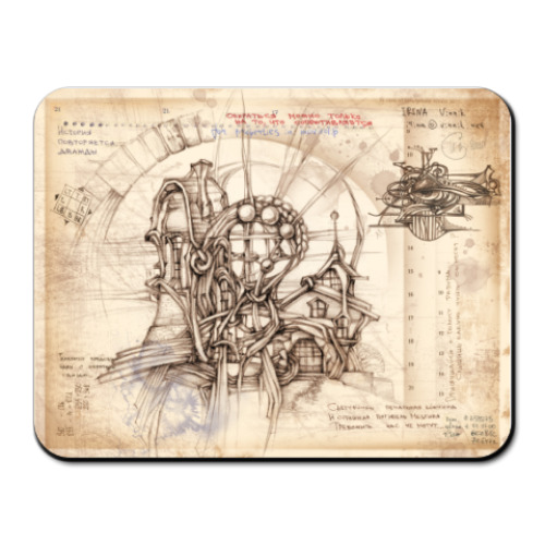 Коврик для мыши с принтом Мой дом