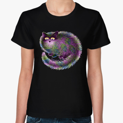 Женская футболка с принтом Йошкин Кот