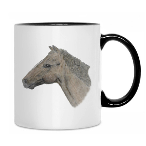 Кружка с принтом 'Лошадь'