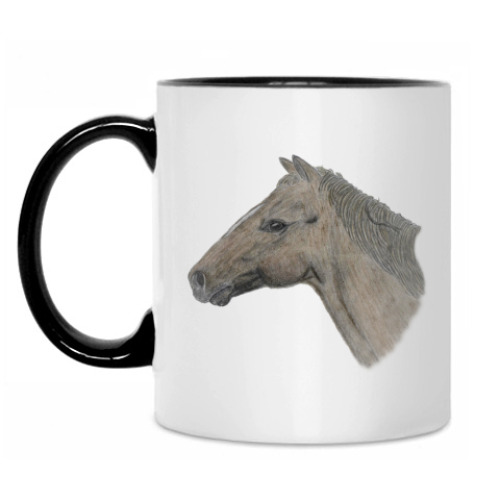 Кружка с принтом 'Лошадь'