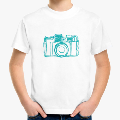 Детская футболка Винтажный фотоаппарат