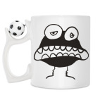 Кружка с футбольным мячиком