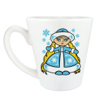 Кружка латте (360 мл) Снегурочка
