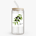 Банка с бамбуковой крышкой