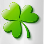 Зеленый объемный клевер