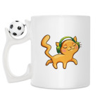 Кружка с футбольным мячиком