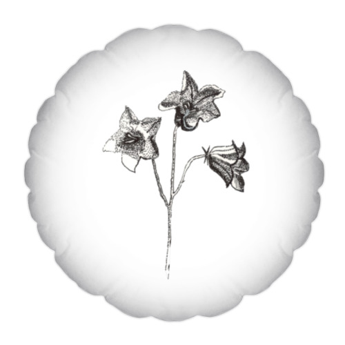 Подушка с принтом Колокольчик