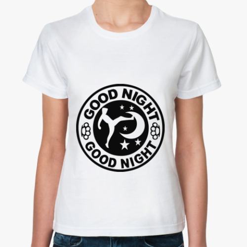 Классическая футболка ' good night'