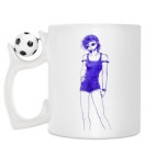 Кружка с футбольным мячиком
