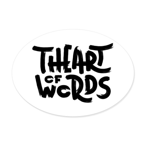 Виниловые наклейки с принтом The Art of Words