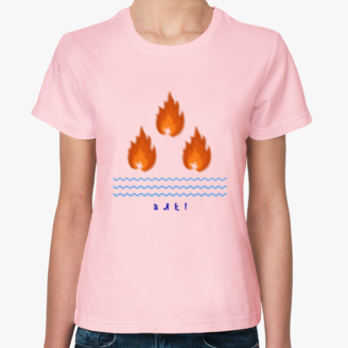 Женская футболка с принтом Герб Баку