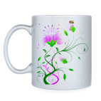 Кружка серебристая Нежность