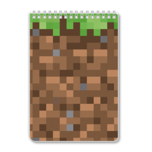 Блокнот с принтом Minecraft Grass