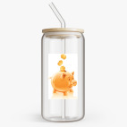 Банка с бамбуковой крышкой