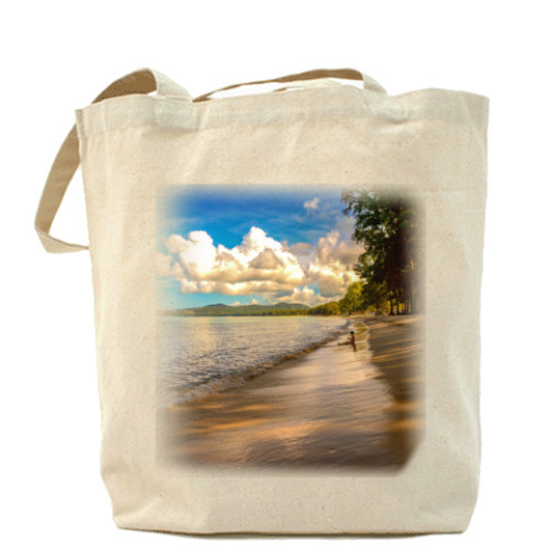 Сумка шоппер с принтом Путешествие