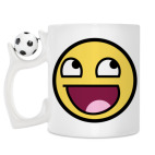 Кружка с футбольным мячиком