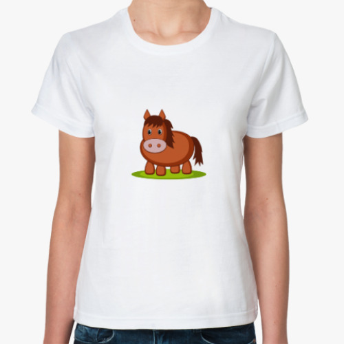 Классическая футболка Лошадка