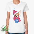 Новогодняя собачка с шариком