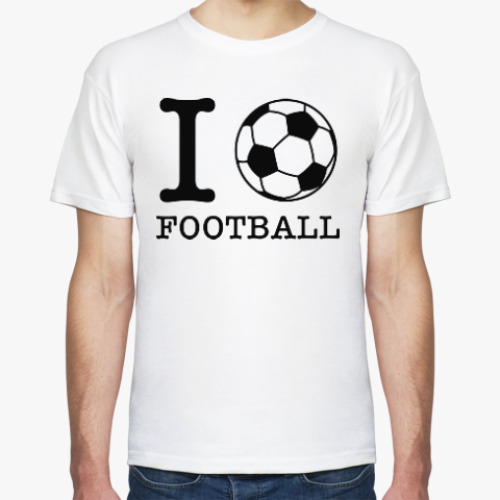 Футболка I love football