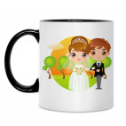 Кружка двухцветная