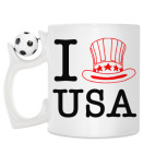 Кружка с футбольным мячиком