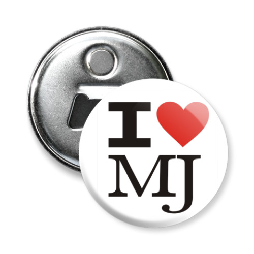 Магнит-открывашка с принтом MJ