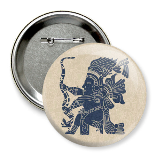 Значок 75мм  Индеец