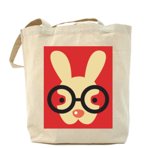 Сумка шоппер с принтом Зайка