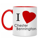Двухцветная кружка I love Bennington