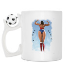Кружка с футбольным мячиком