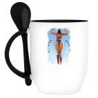 Кружка с ложкой