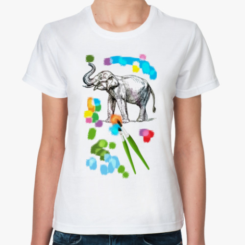 Классическая футболка Слоник