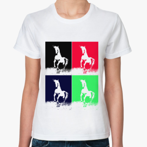Классическая футболка  'Лошадь'