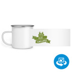 Кружка металлическая белая (круговая запечатка)