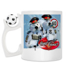 Кружка с футбольным мячиком
