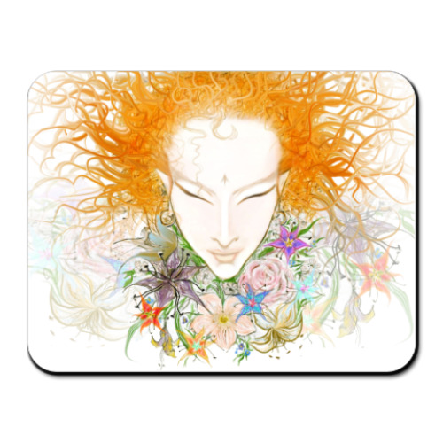 Коврик для мыши с принтом  'Flowergirl'
