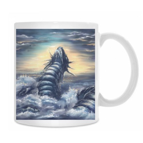 Кружка с принтом Морской дракон
